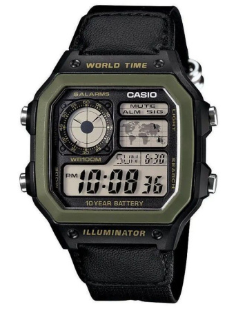 Часы наручные Casio AE-1200WHB-1BVDF